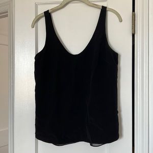 Black silk Jcrew tank